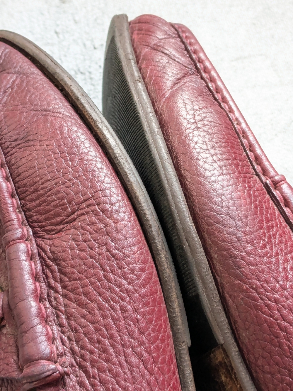 Gucci Men's Burgundy Pebbled Leather Horsebit Loafers US 11.5 - Picture 9 of 15